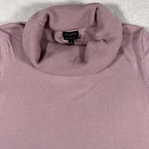 Talbots Medium Light Purple Merino Wool Cowl Neck Slouchy Sweater